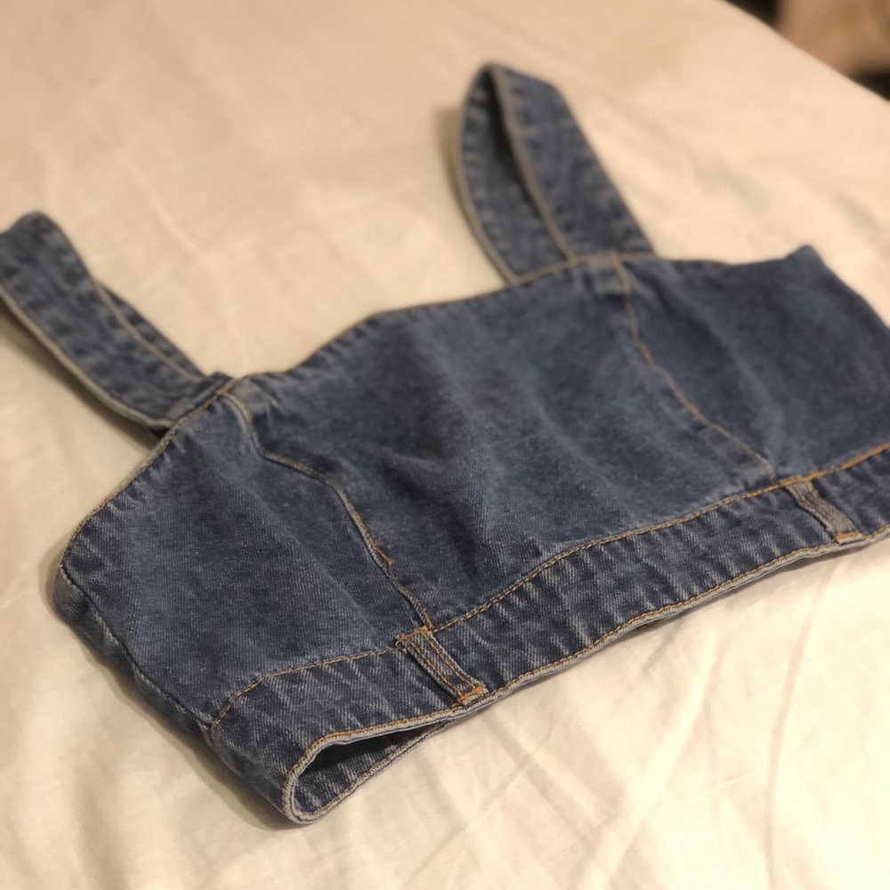 Jean Crop Top - Picture 2 of 3